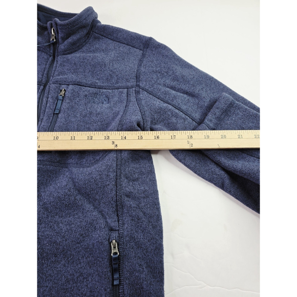 The North Face Long Sleeve Full-Zip Sweater Jacket Blue Boy's Size Large - Picture 4 of 6